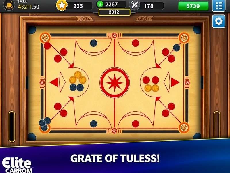 Elite Carrom Game Screenshot